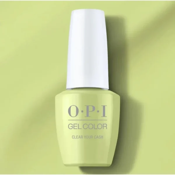 OPI GelColor Gel Nail Polish - Clear Your Cache - Beautiful Green Gel Nail Polish