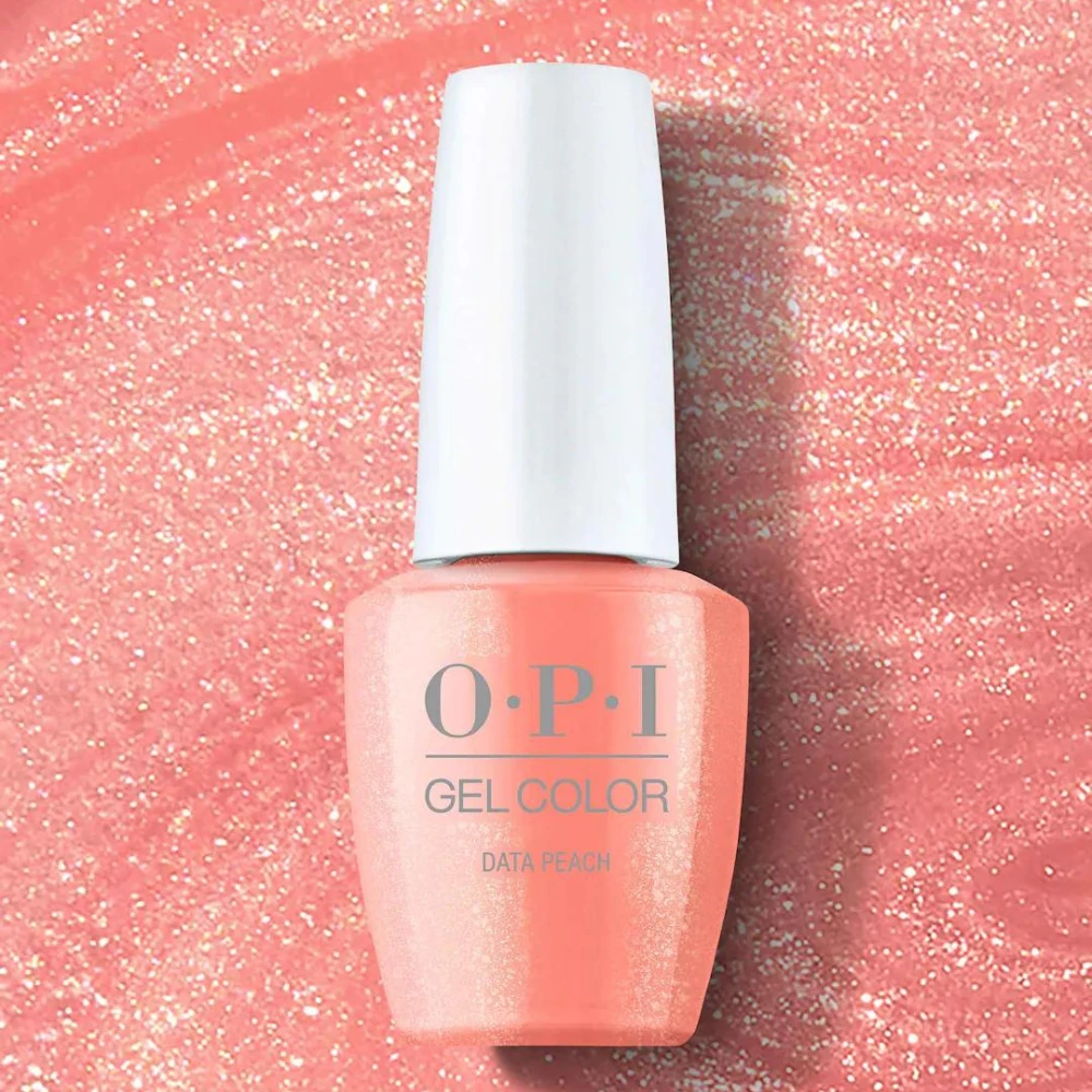 OPI Gel Nail Polish .5 oz - Data Peach - GCS008- Collect allll the data you want in this pearly peach gel nail polish.