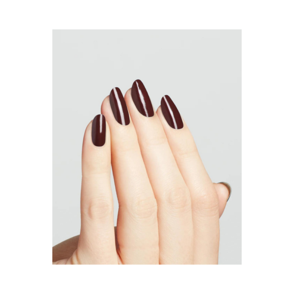 OPI Nail Polish - Complimentary Wine - NLMI12 - A deep bouquet of ripened berries delight the senses to embody a full velvet burgundy in this nail polish.