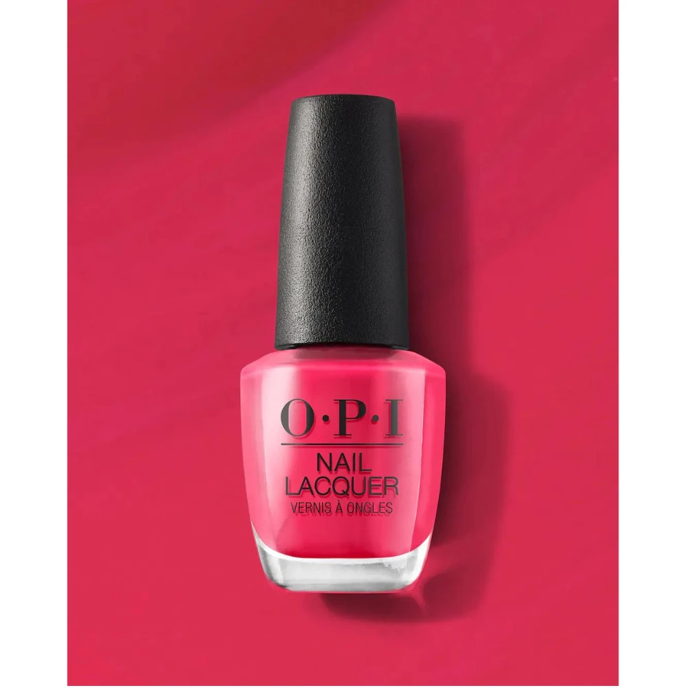 OPI Nail Polish - Charged Up Cherry .5 oz - Hot pink-red nail polish.