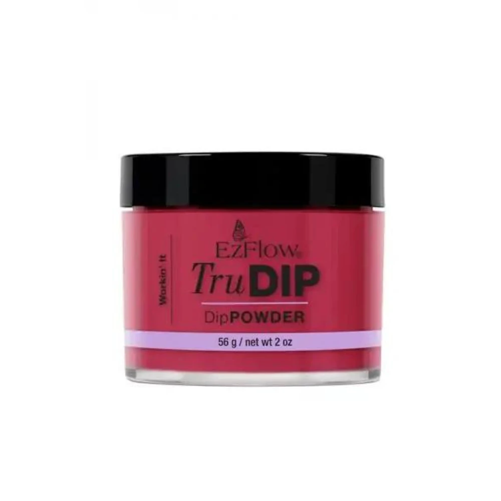 TruDip Acrylic Dip Powder 2.0 oz - Workin' It - Red Creme
