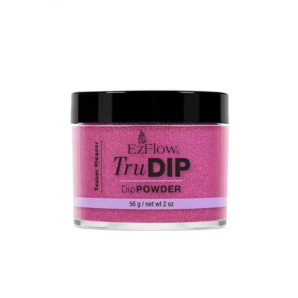 TruDip Acrylic Dip Powder 2.0 oz - Teaser Pleaser - Pink Glitter