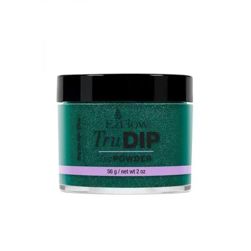 TruDip Acrylic Dip Powder 2.0 oz - Riddle Me This - Green Glitter