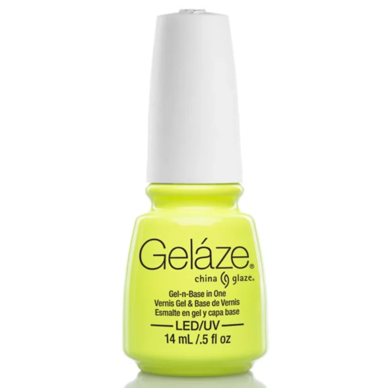 Image of China Glaze Gelaze Gel Nail Polish - Celtic Sun - Neon Yellow Gel Nail Polish