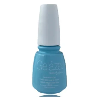 China Glaze Glaze Gel Nail Polish .5 oz - Chalk Me Up - A tranquil light blue nail polish.