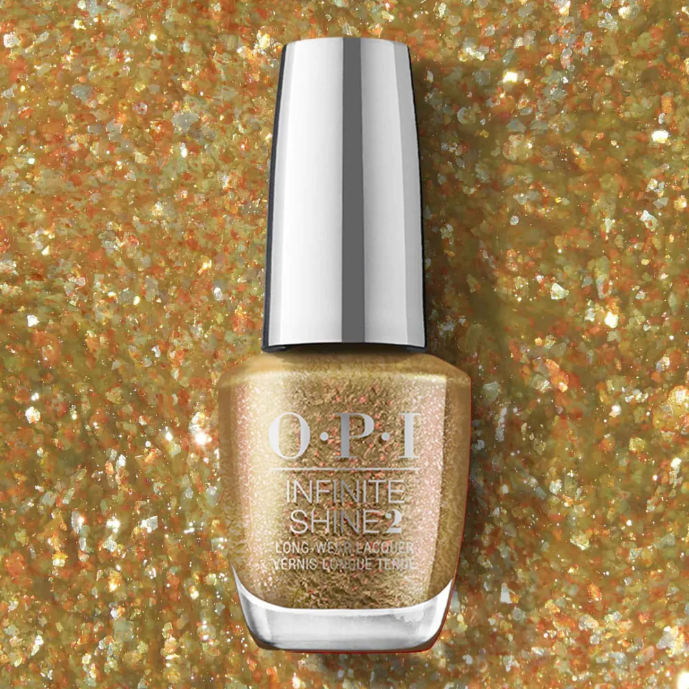 OPI Infinite Shine 2 - Five Golden Flings - Gold Nail Polish