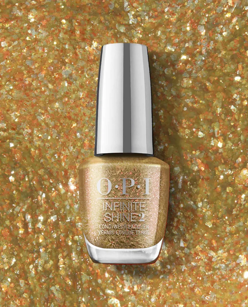 OPI Infinite Shine 2 - Five Golden Flings - Gold Nail Polish