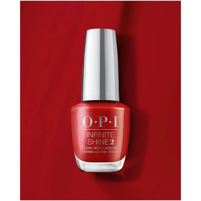 OPI Infinite Shine 2 - Rebel with a Clause - Red Creme