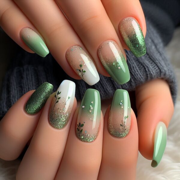 Make them green with envy - Green Spring Nail Designs