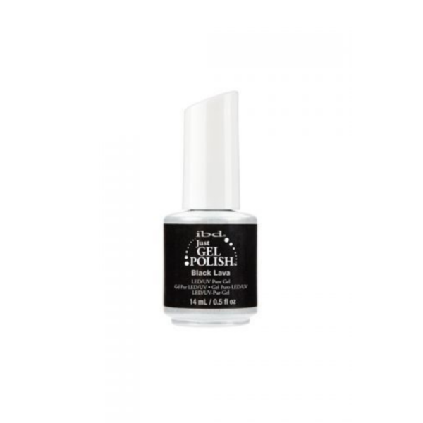 ibd Just Gel Nail Polish - Black Lava - Creme Gel Nail Polish