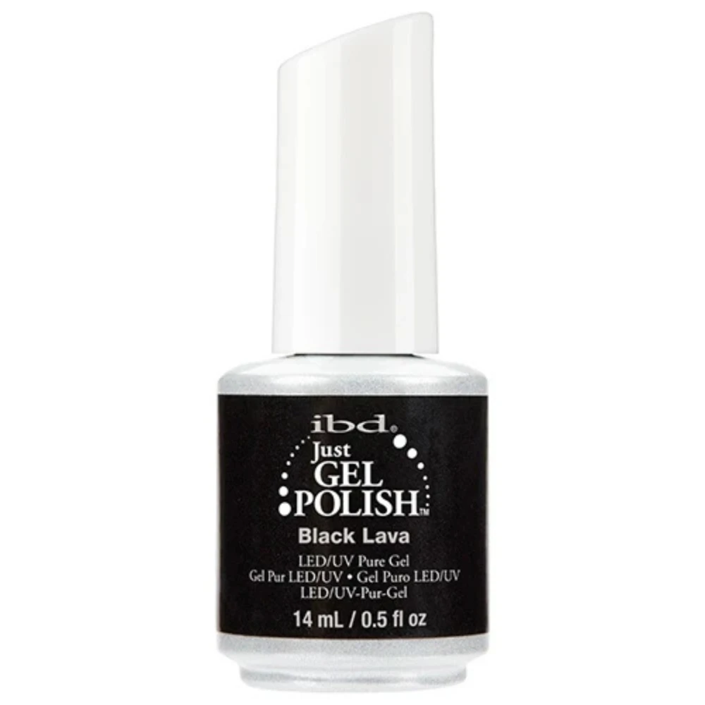 IBD Just Gel Black Lava | Intense Black Gel Nails