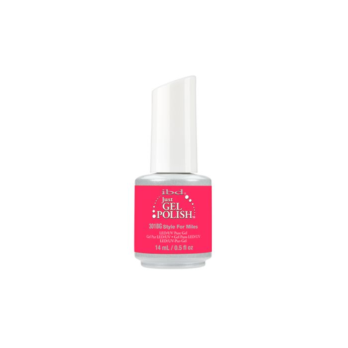 ibd Just Gel Nail Polish - Style For Miles - Neon Pink