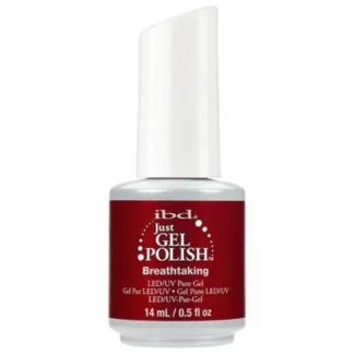 IBD Just Gel Nail Polish - Breathtaking | Deep Red Cream Gel Polish