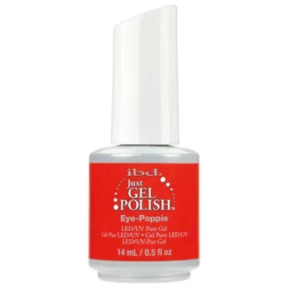 IBD Just Gel Nail Polish - Eye-Poppie | Neon Red Creme Gel Polish