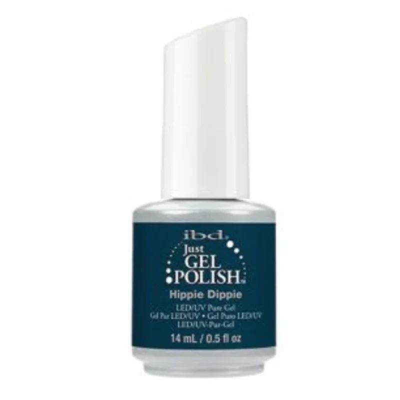 IBD Just Gel Nail Polish - Hippie Dippie | Dark Teal Nails