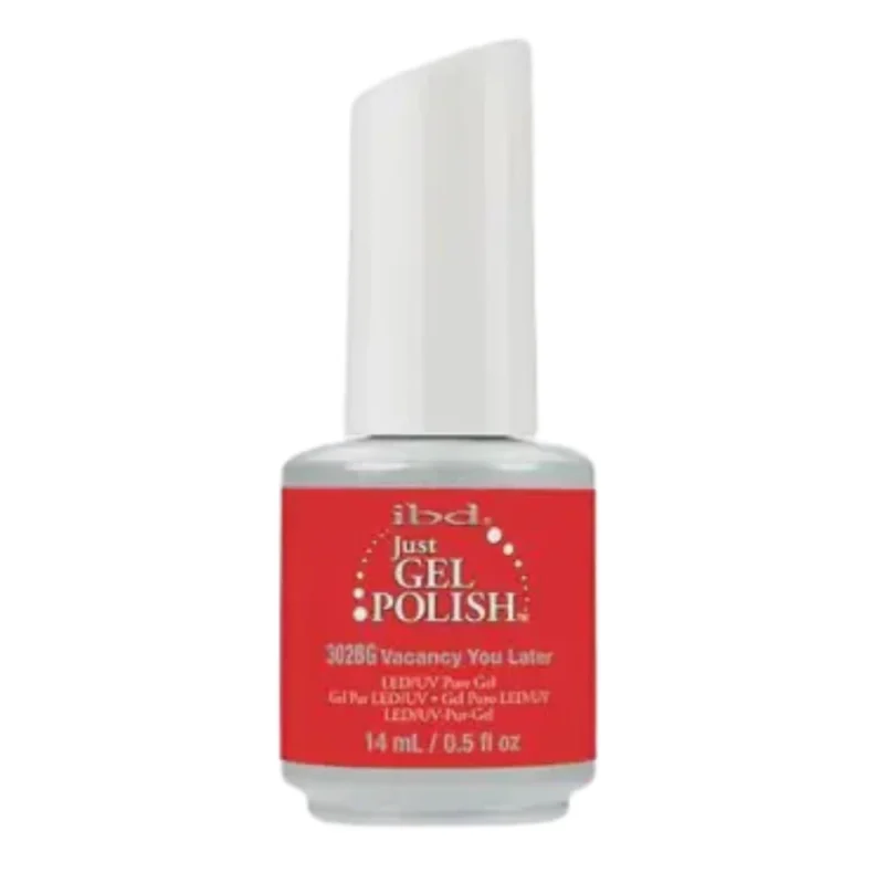 IBD Just Gel .5 oz - Vacancy You Later | Vibrant Red Gel Polish