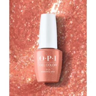 Image of OPI Gel Nail Polish - It's A Wonderful Spice - Rose Gold Glitter Gel Nail Polish