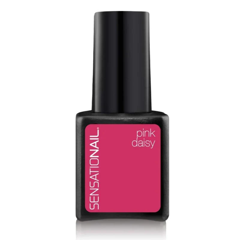 Image of Sensationail Gel Nail Polish - Pink Daisy - Hot Pink Gel Nail Polish