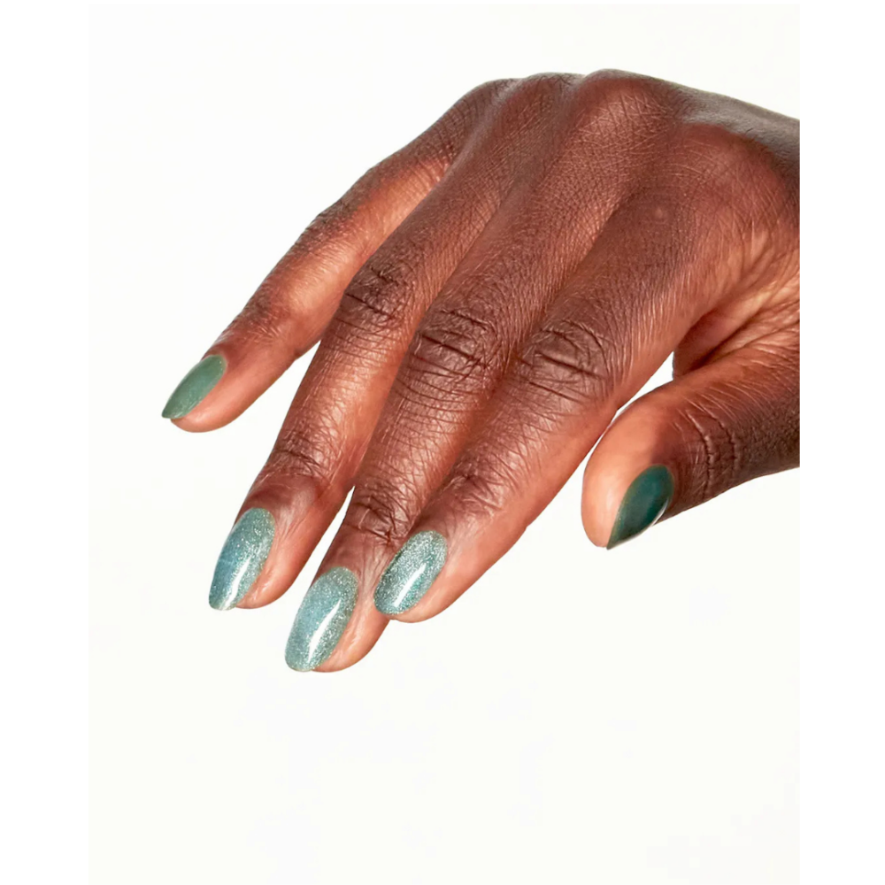 Image of OPI Velvet Vision - Emerald Illusion - Magnetic Gel Nail Polish - Swatch