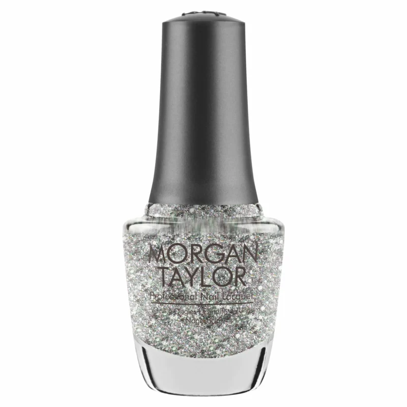 Morgan Taylor Nail Polish - Am I Making You Gelish? - Silver glitter